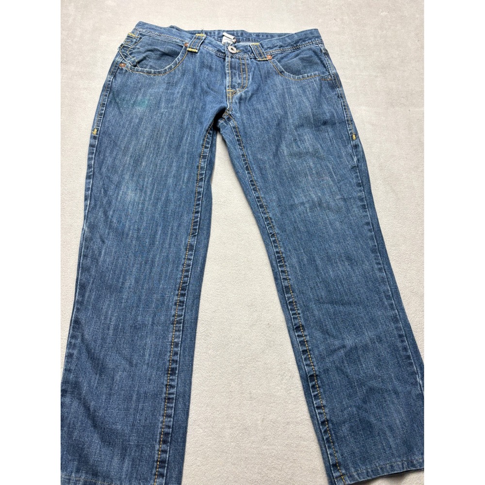 VTG True Religion Joey Super T Blue Jeans Mens 38 Made USA 24-803NBT2 Low Rise